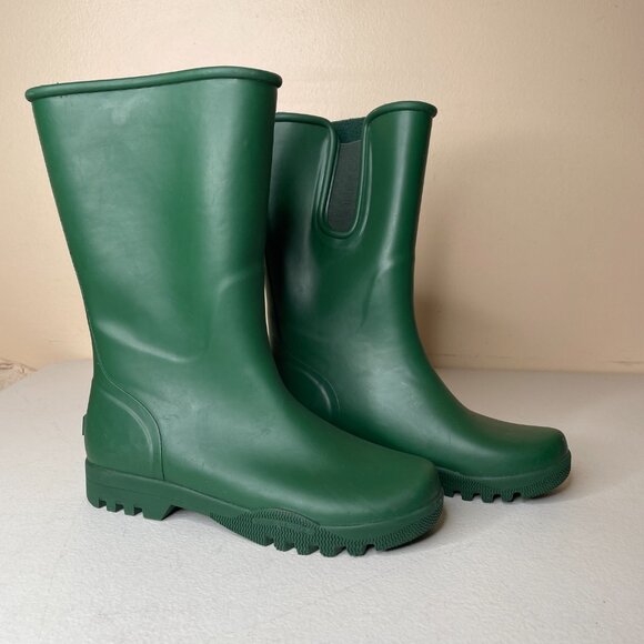 Sperry Top-Sider Nellie Green Waterproof Rubber Rain Boots Size 5 - Picture 16 of 16